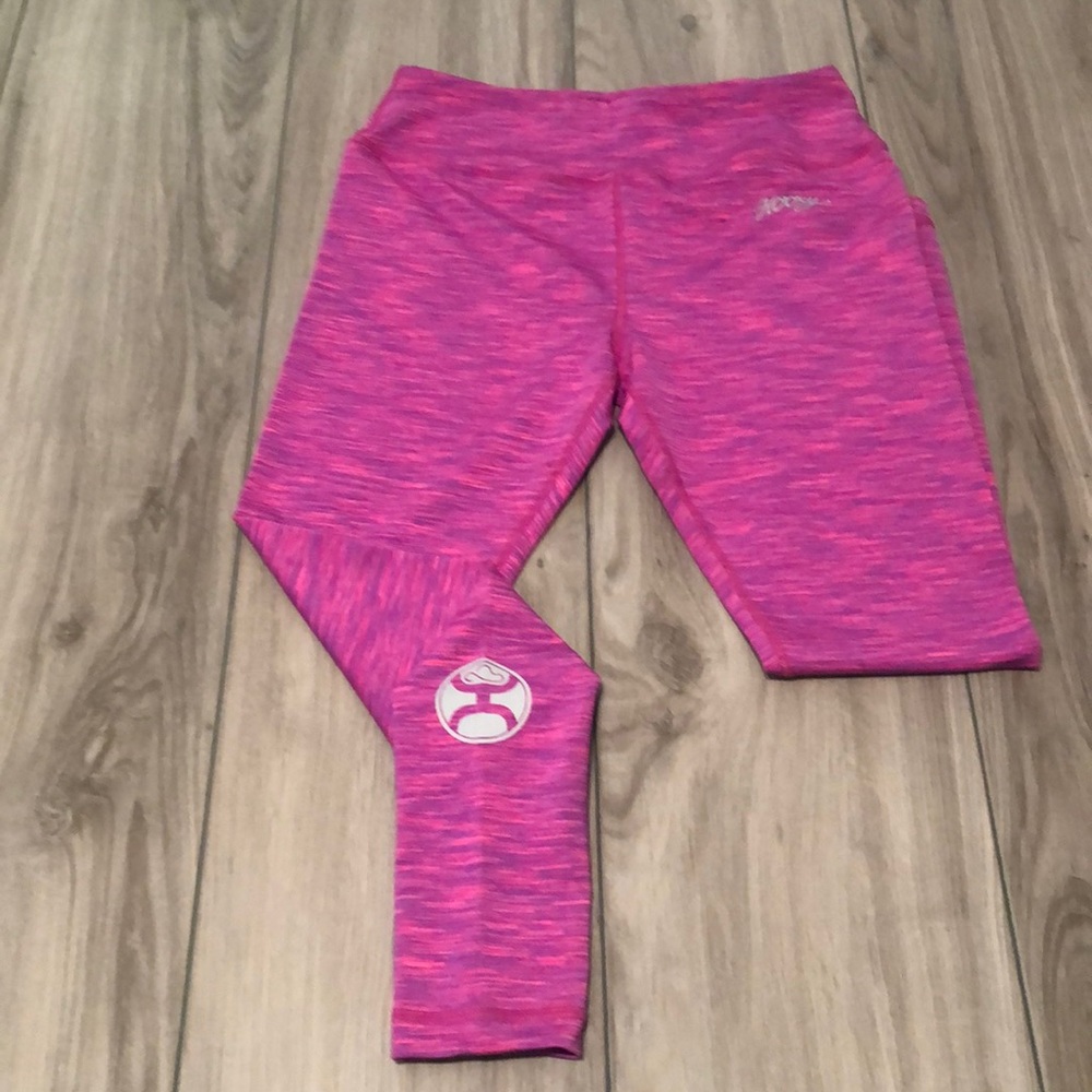Hooey yoga pants full length -S- fuchsia space